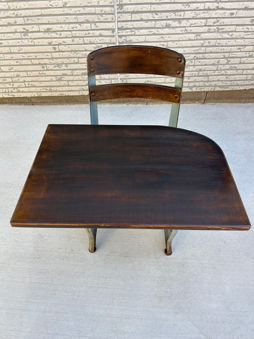 タイムセール‼️ アンティーク　学校　机　椅子　希少　レトロ　アメリカンカントリー