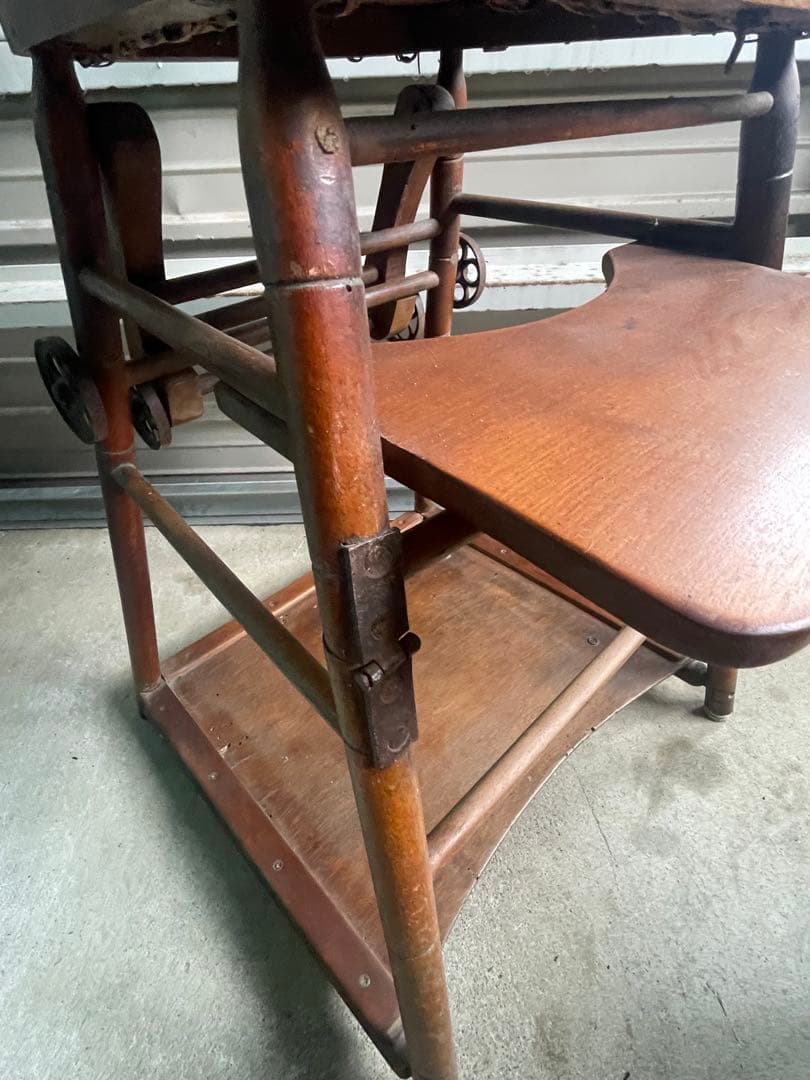 稀少/アンティーク/フランス/チャイルドチェア/アームチェア/テーブル付き