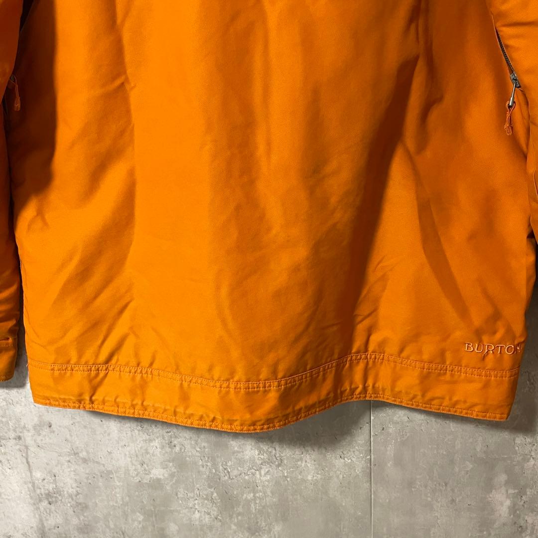 Burtonバートンスキーウェアスノーボードジャケットパーカーフード付きオレンジ