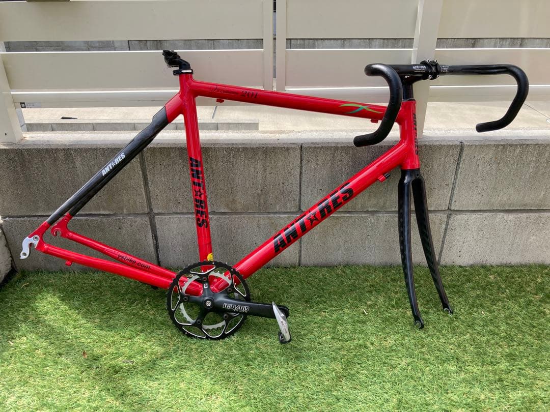 (高校2年生)【ANTRES】(美品)フレーム+クランク+ハンドル+FD