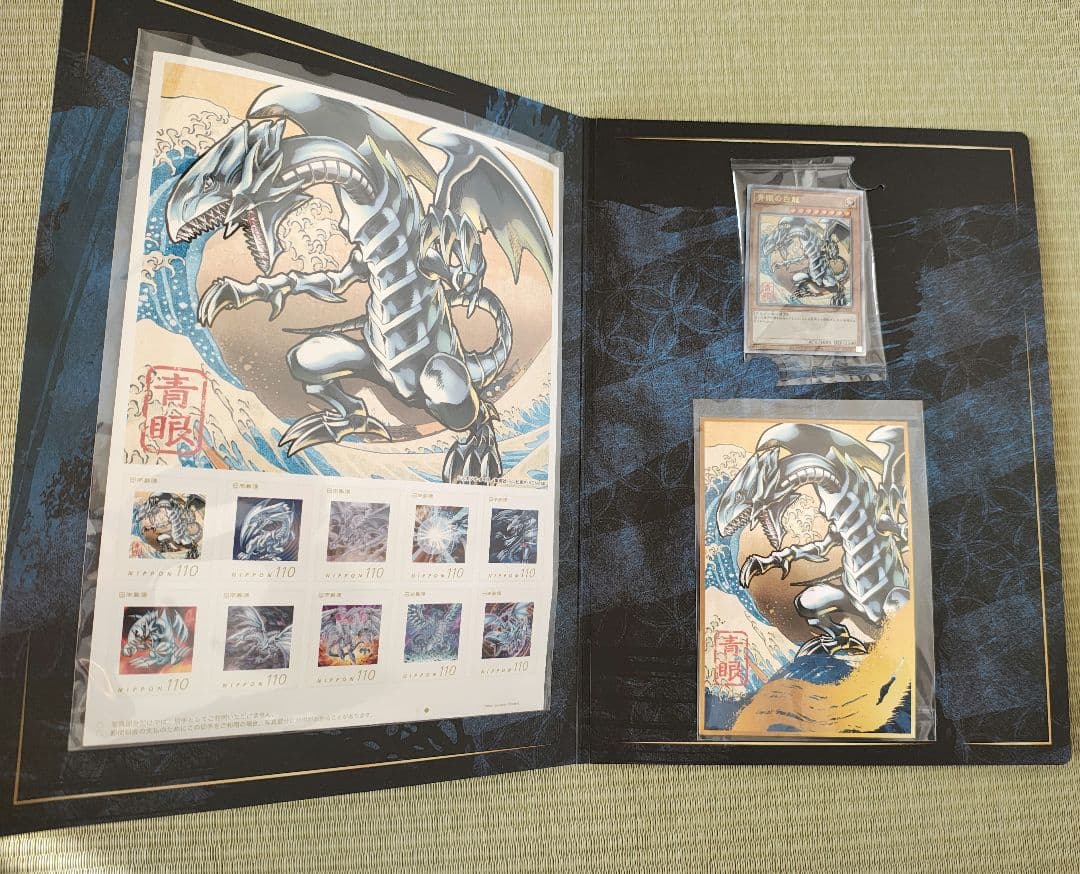 浮世絵　ブルーアイズホワイトドラゴン