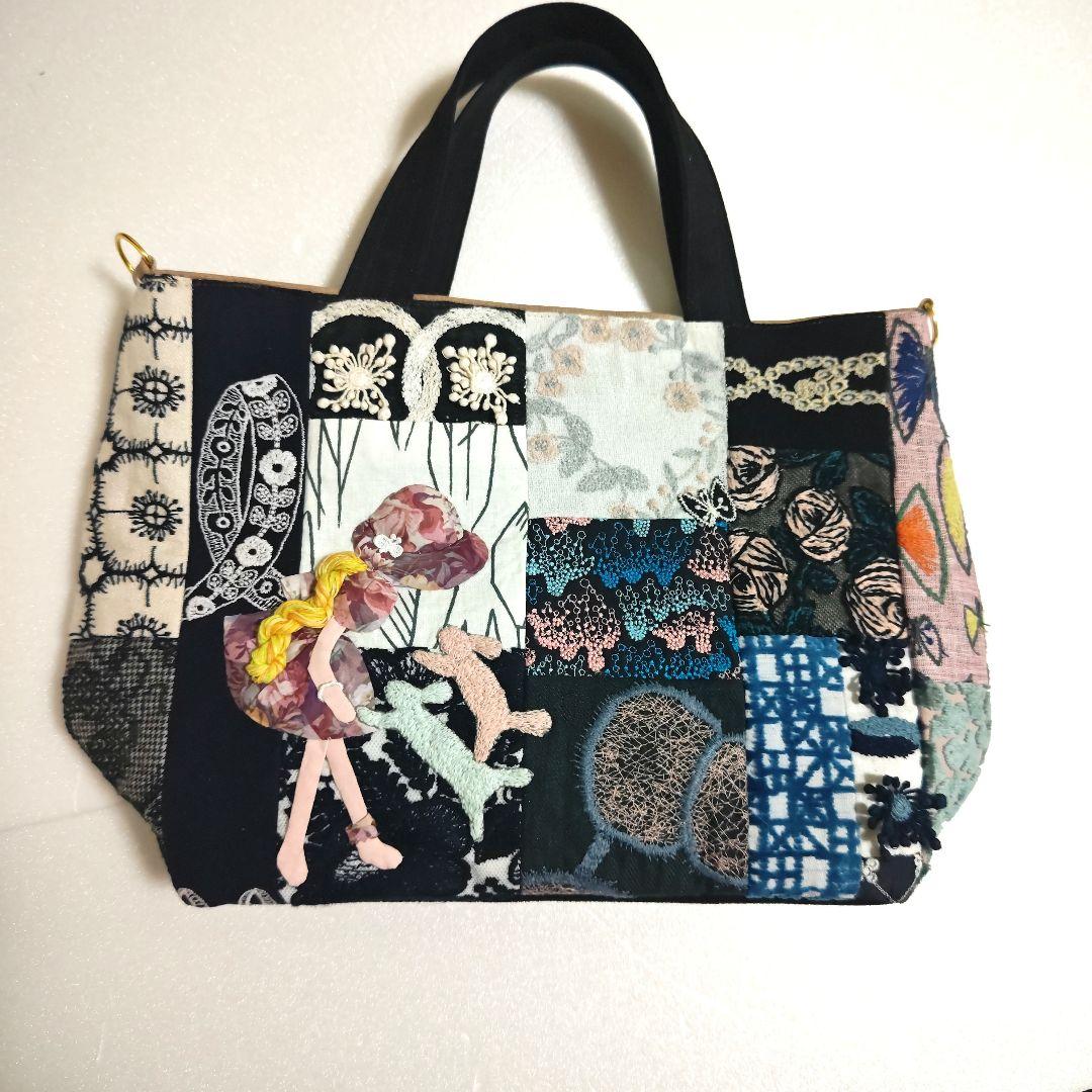 ハンドメイド　ミナペルホネン　バッグ　スーちゃん（訳あり）
