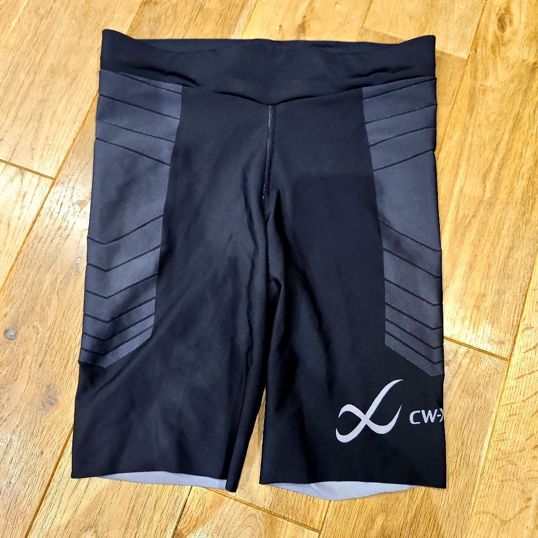 美品✨CW-X/ワコール スポーツタイツ ハーフ丈 骨盤前傾サポート メンズL