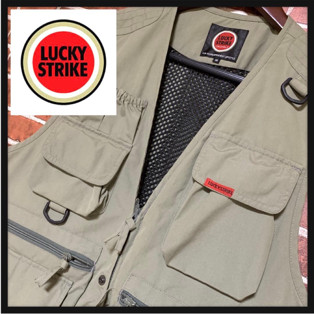 【希少】LUCKY STRIKE★ラッキーストライク★フィッシングベスト★企業物
