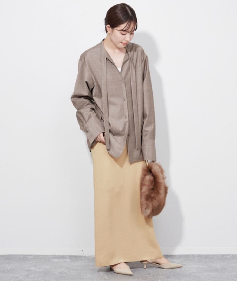 美品◆Plage R’IAM◆Tie ブラウス◆プラージュ