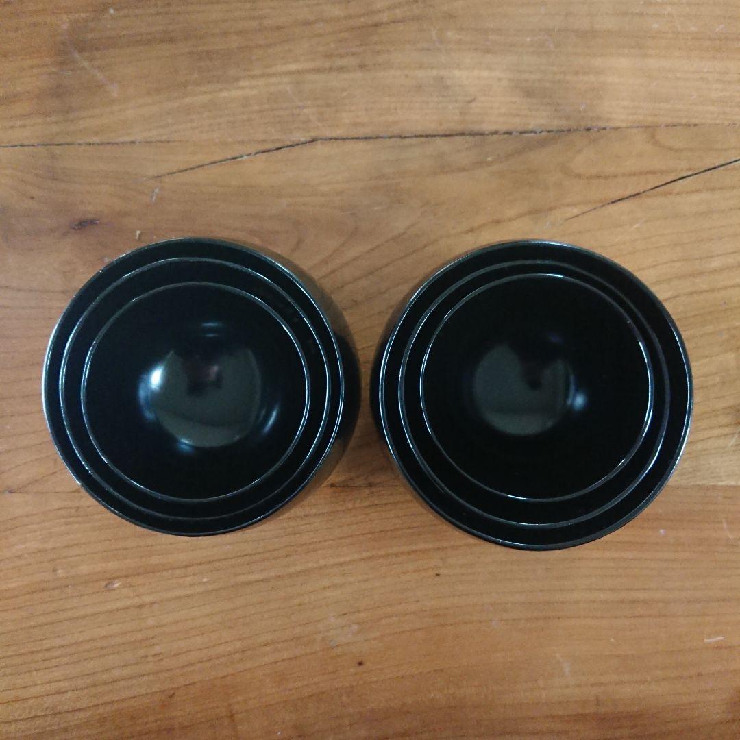 未使用 ミニマム 漆器 応量椀 応量器 お椀 入れ子 コムサデモード シック