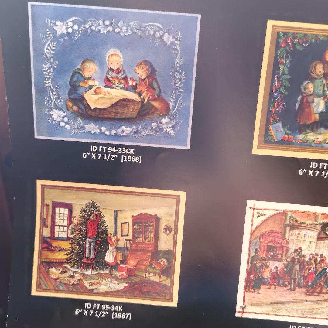 ターシャ・テューダーのヴィンテージクリスマスカード　１９６８年発行の貴重なカード