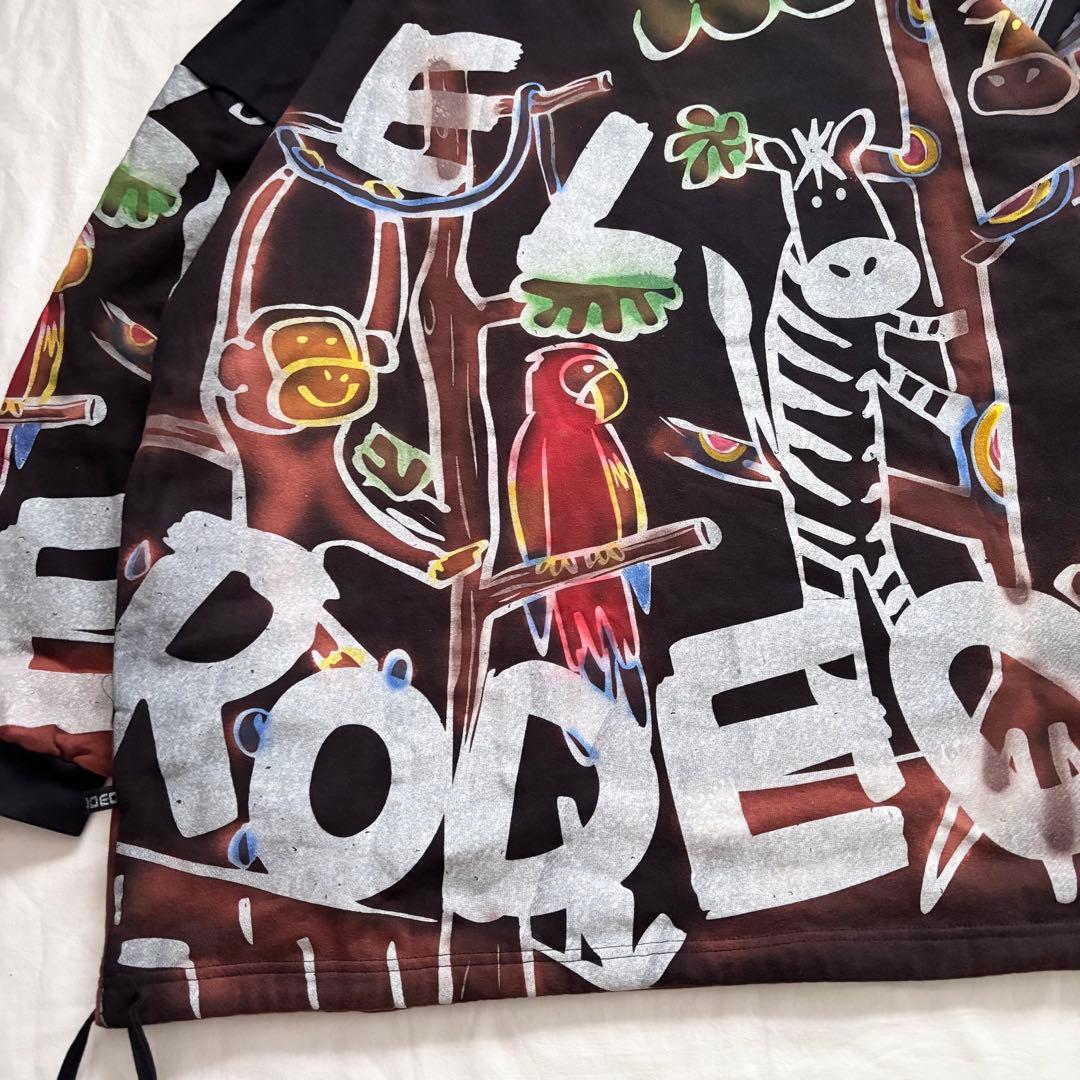 新品 EL RODEO アニマル イラスト プリント ビッグ スウェット