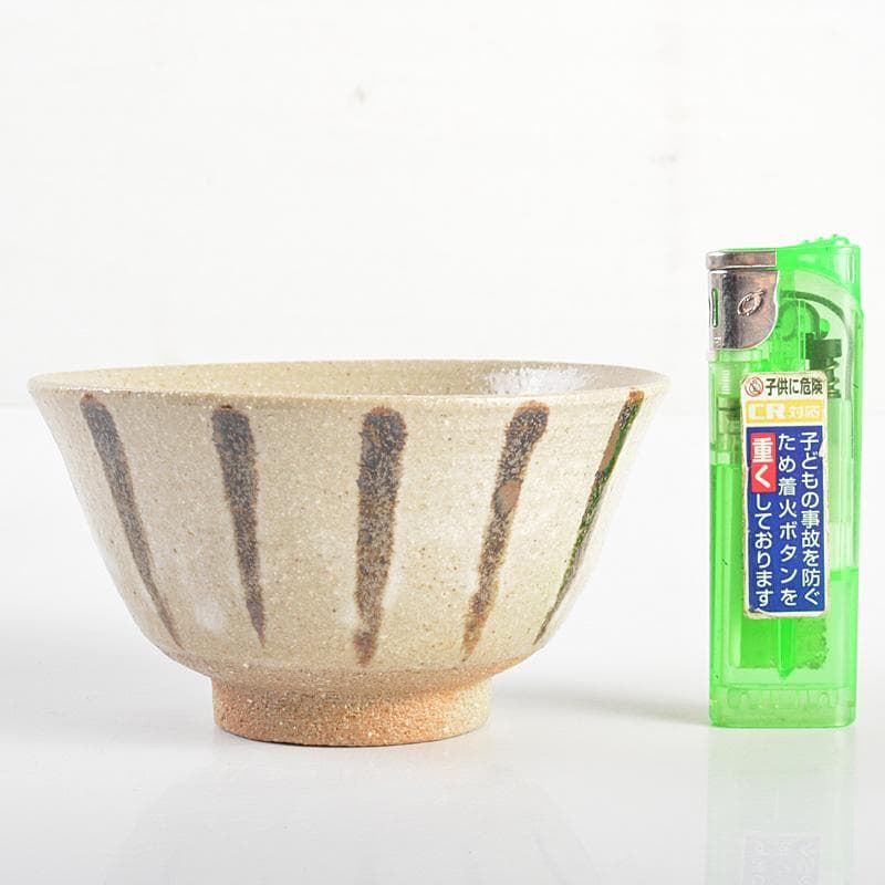 煎茶道具　瀬戸焼　陣出窯　澤田酔云作　線文　湯呑　十客　共箱　C　R7149