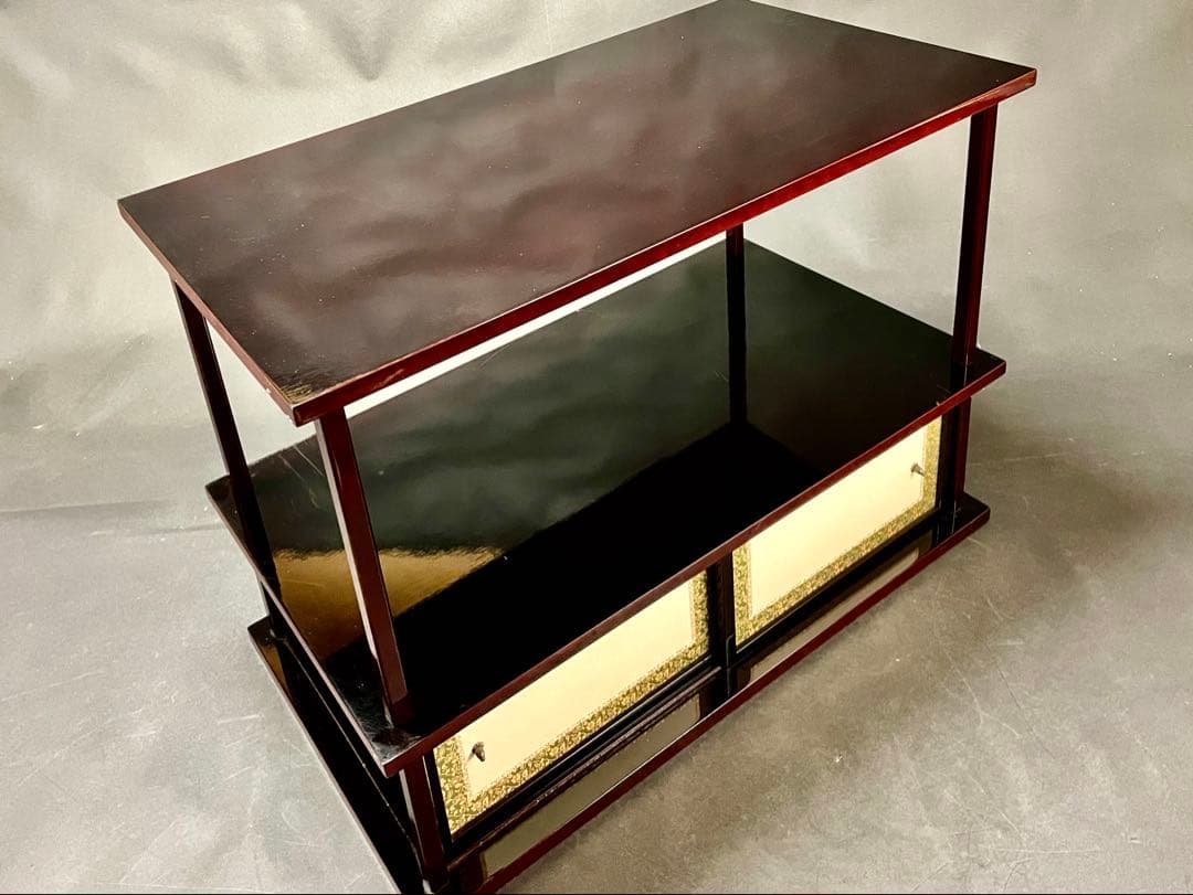 割引‼️「母」 武野紹鴎好 春慶塗 紹鴎棚 紹鴎袋棚 組立式 （515F②）