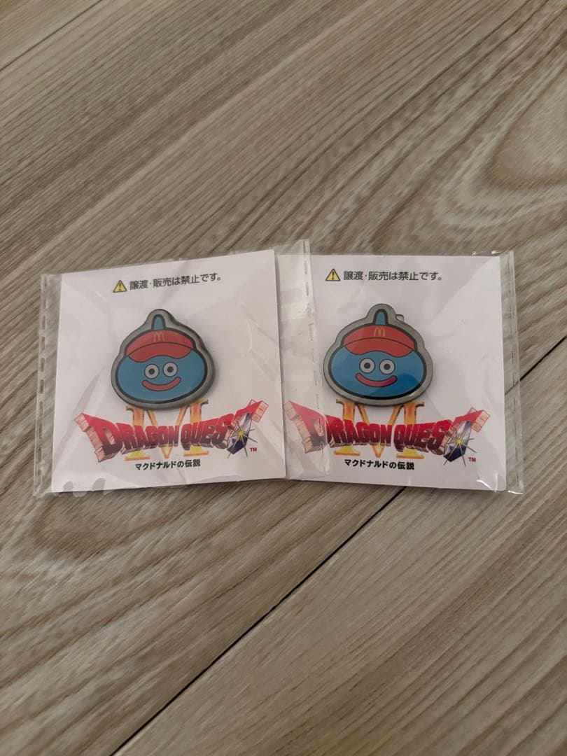ドラゴンクエスト スライム ピンバッジ 2個セット