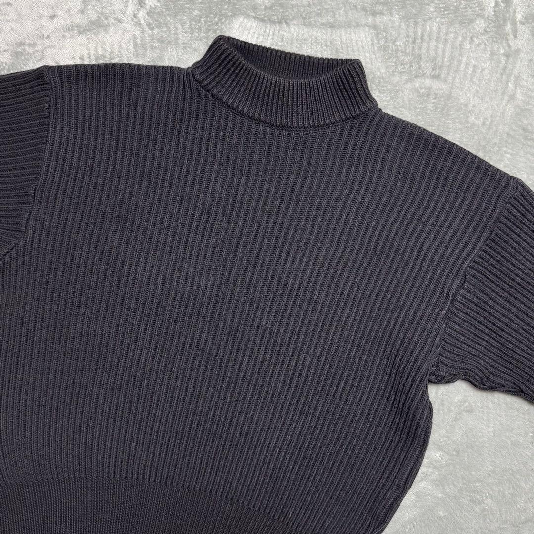 80s agnes b homme モックネック コットンニット フランス製