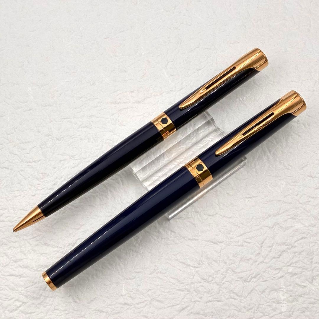 WATERMAN ウォーターマン レタロン ラッカーブルー 万年筆 シャーペン
