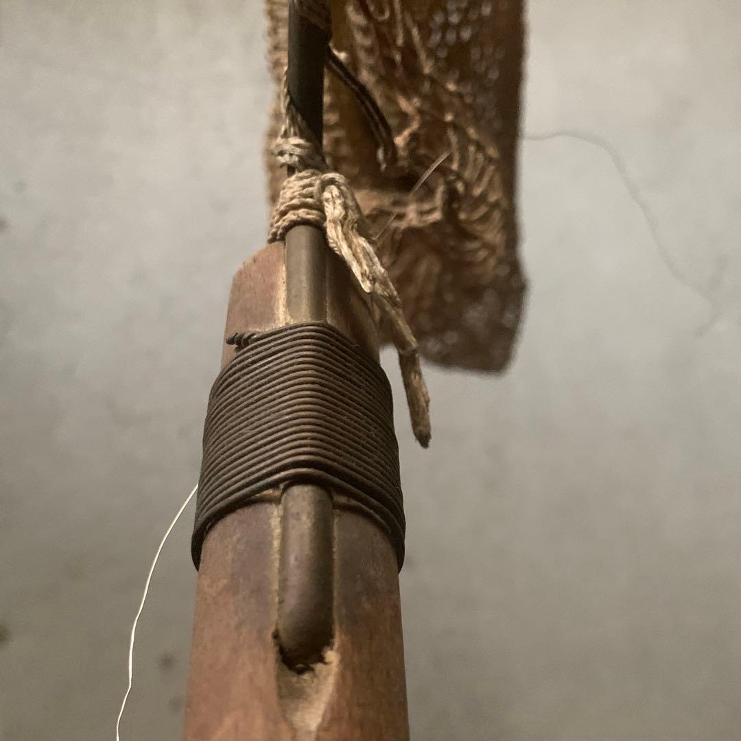 古い 玉網 タモ 古道具 アンティーク オブジェ