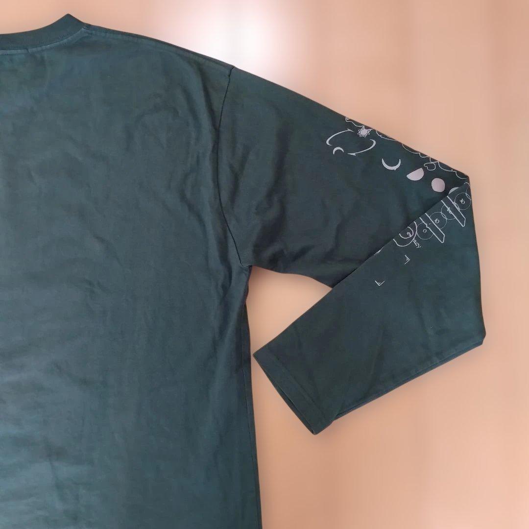 【ずっと真夜中でいいのに。】ロングTシャツ/ダークグリーン