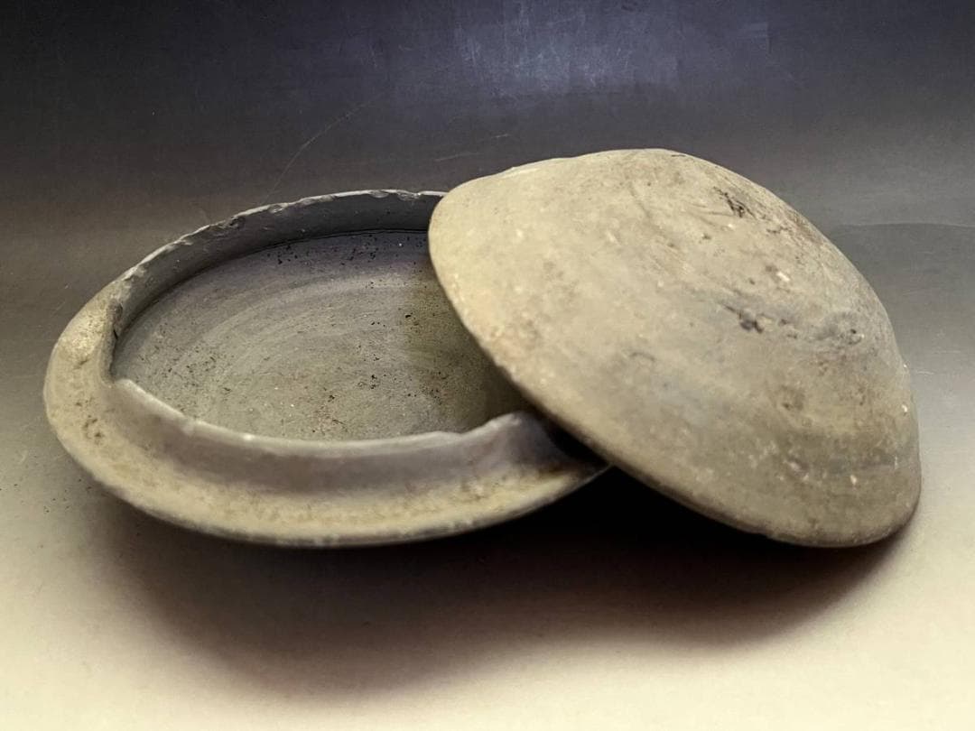 蓋物■土器 須恵器 喰籠 土物 カケ有 発掘品 須恵器 古代 時代物 骨董品■