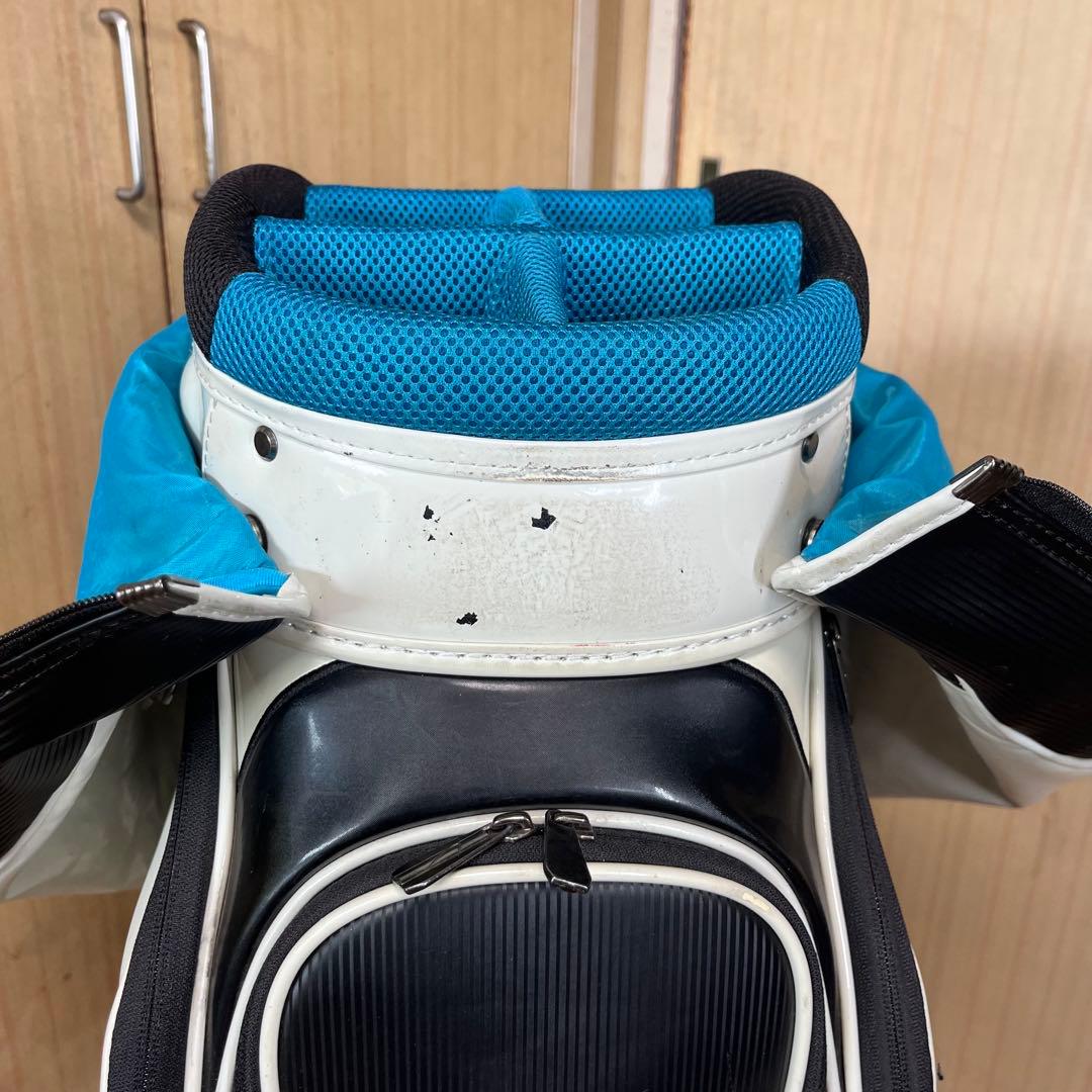 NIKEゴルフ キャディバック 5分割 白 黒 青 9.5型相当