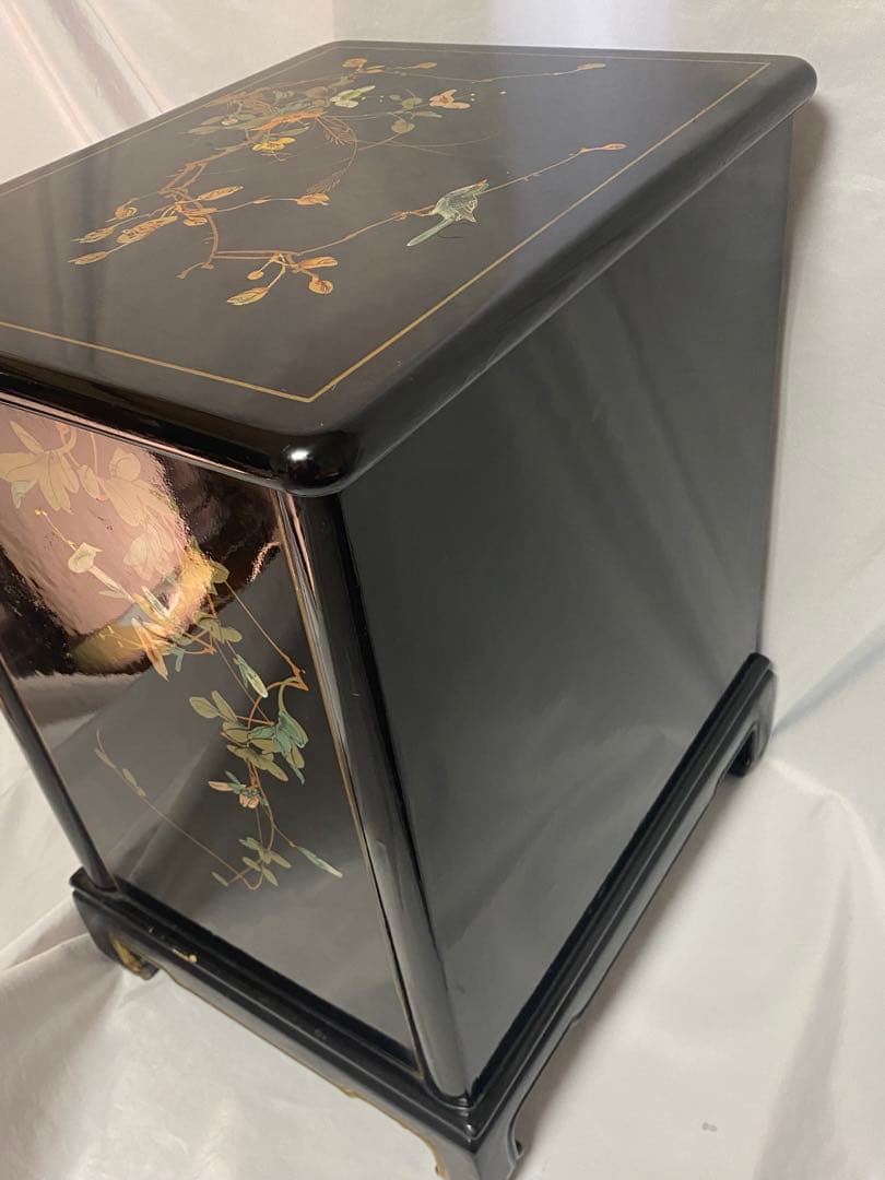 2692❣️ 中国家具 チェスト　花鳥図　引き出し