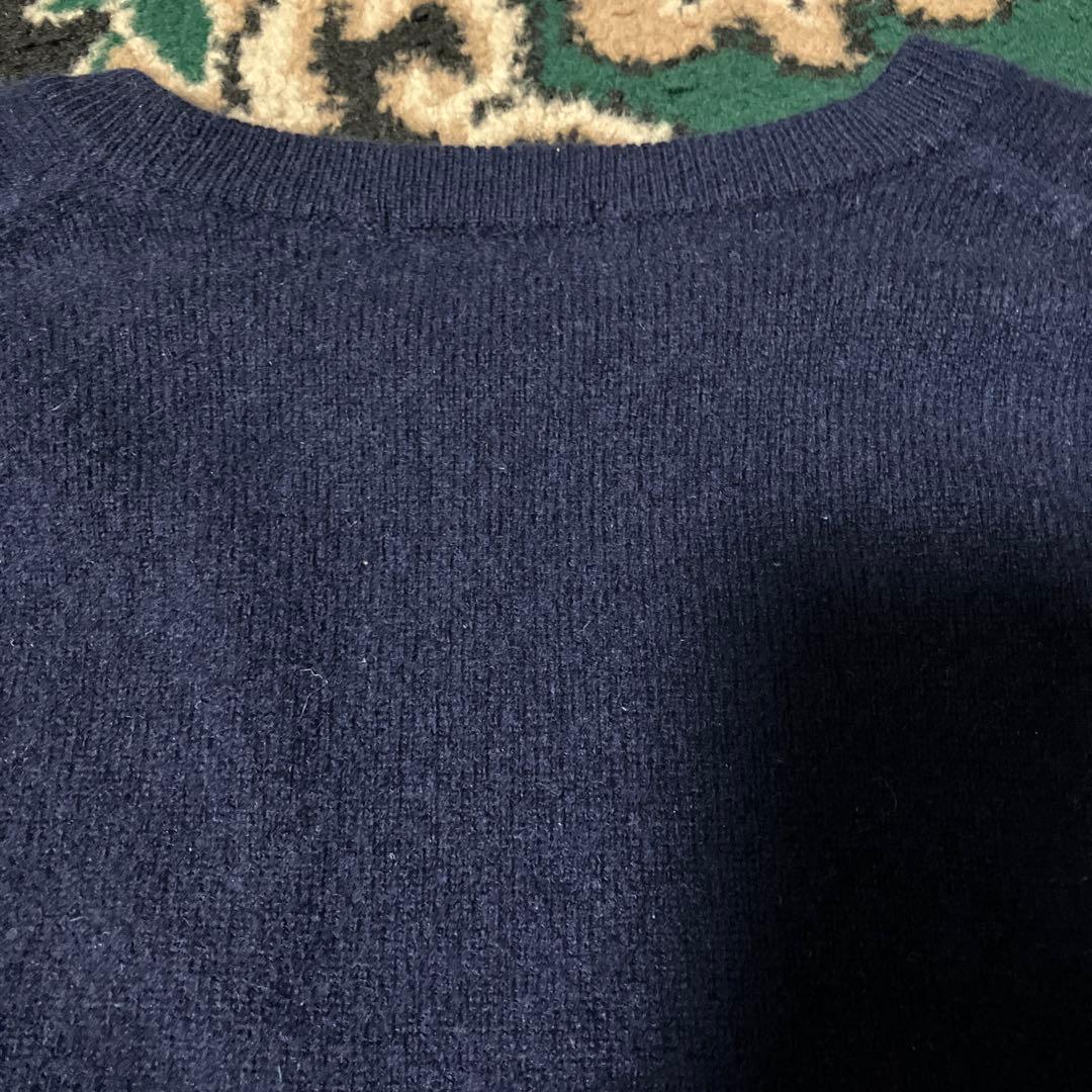 レア　柏レイソル　カシミヤ100 ニット　L セーター　ネイビー