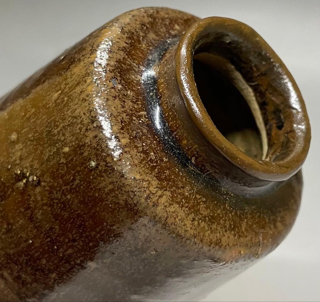 古瀬戸　茶入　仕覆　箱付　P021