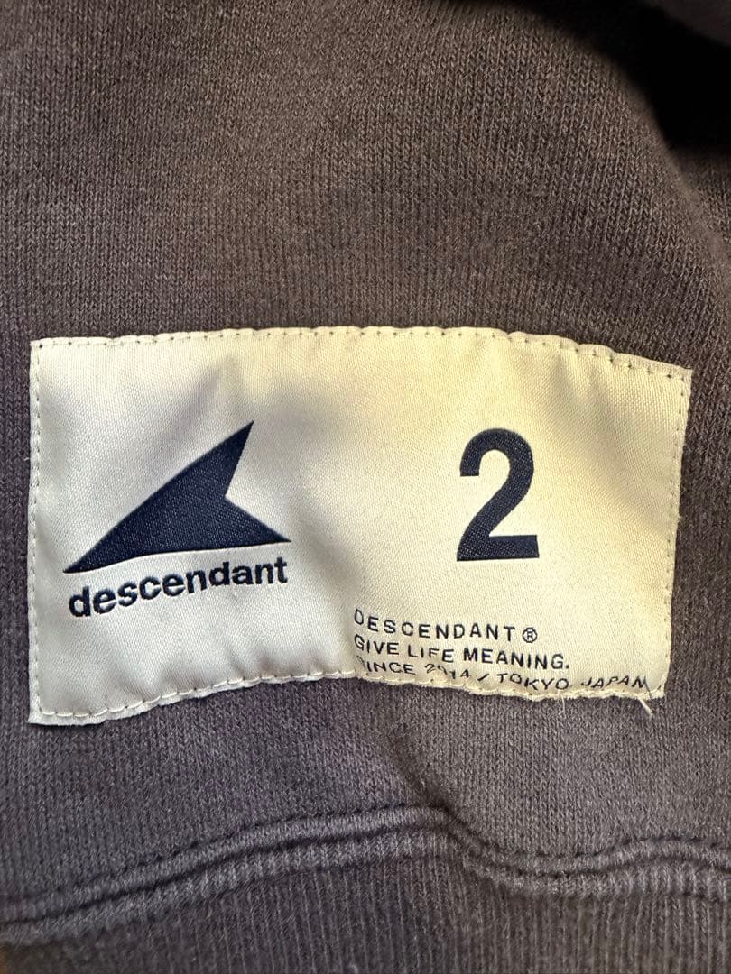 り*ー様 【美品】DESCENDANT 裏起毛 クルーネック スウェット 2 ネ