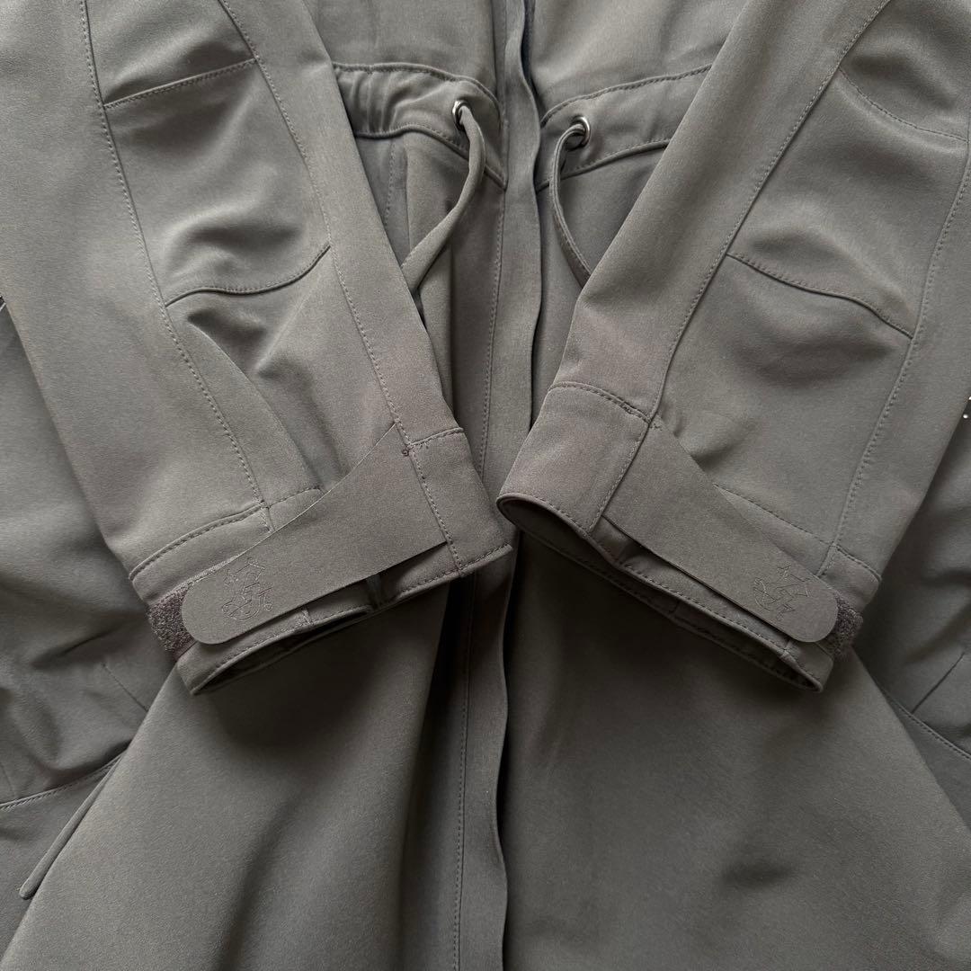 未使用級★マリテフランソワジルボー ミリタリー フーデットコート Y2K