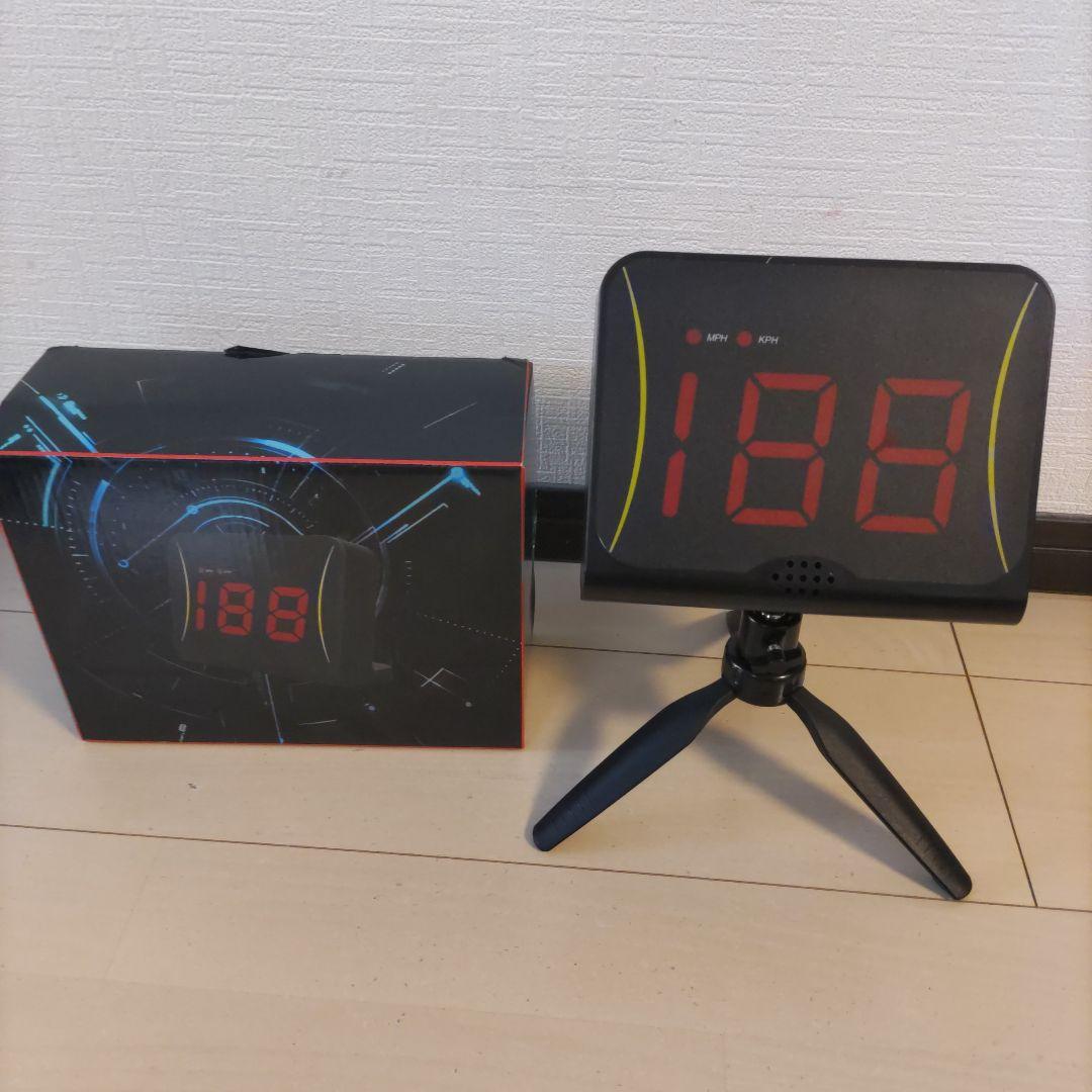 スピードガン 188 MPH/KPH表示 三脚付き