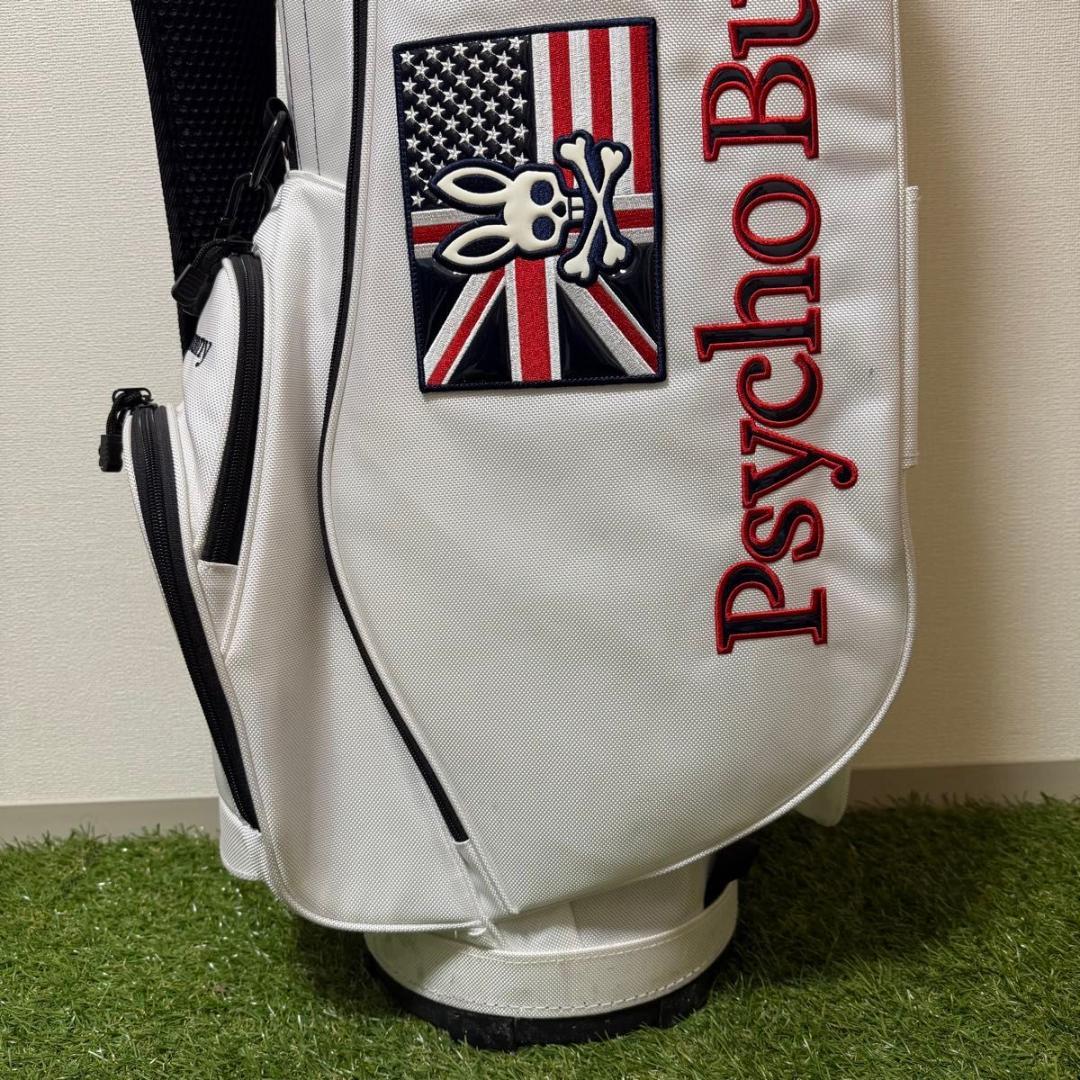 PsychoBunny サイコバニー キャディバッグ 美品 ホワイト系 軽量