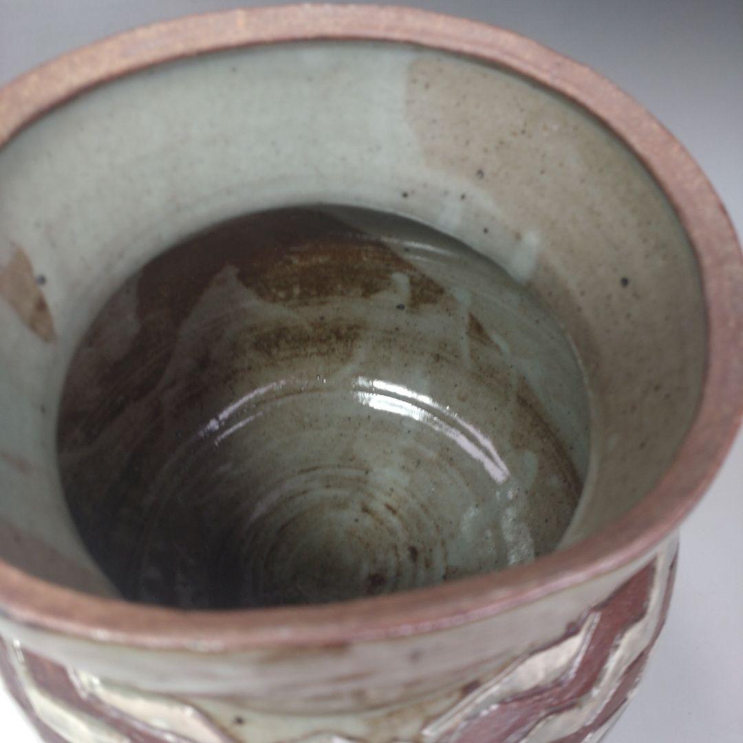 イ200 水指『◯山作　波文　水指　共箱』茶道具