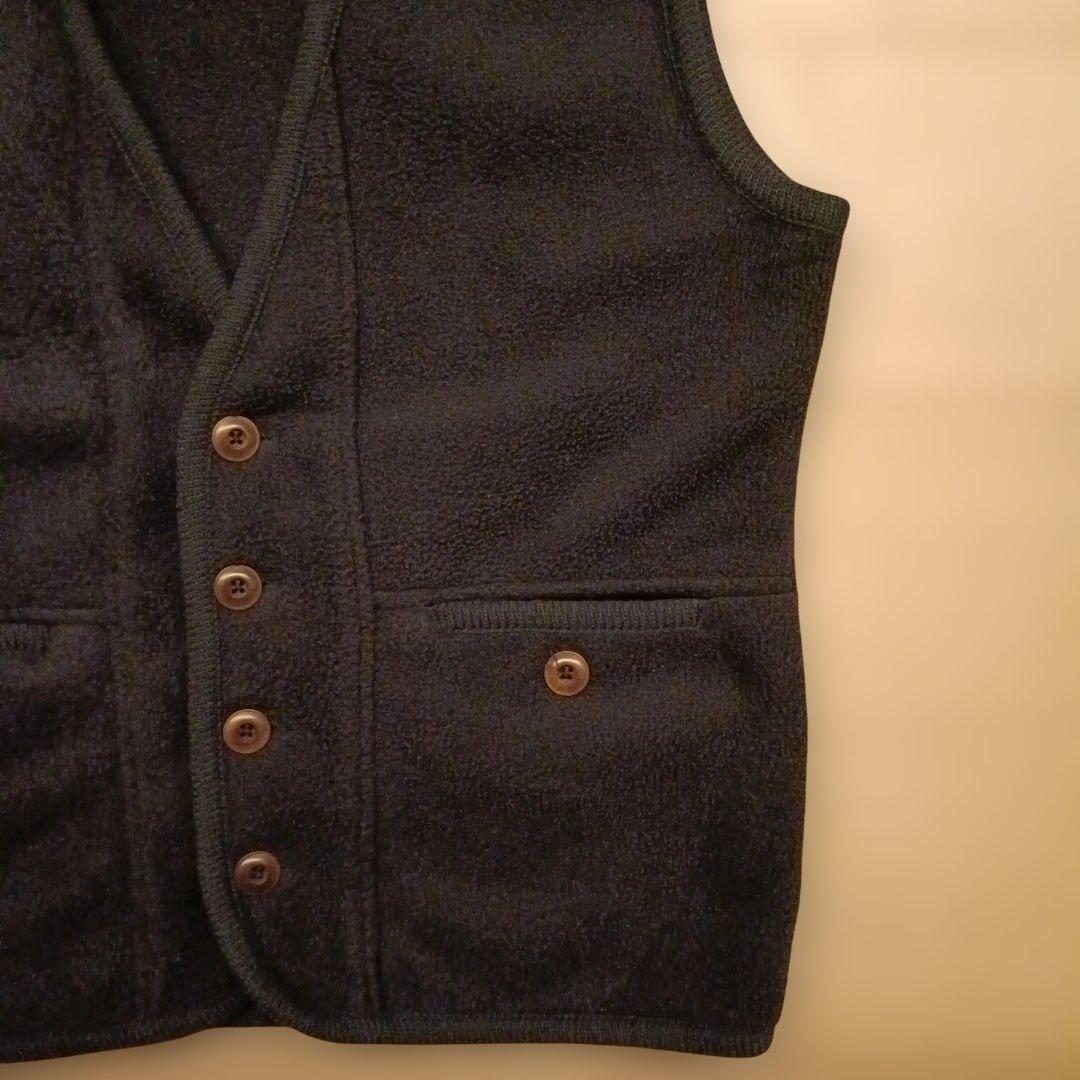 レア 90s パタゴニア ウインターベスト ブラック フリースふかふか USA製