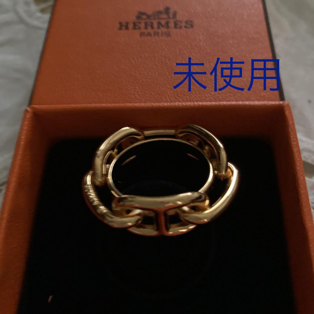 未使用　エルメス　スカーフクリップ　ゴールド