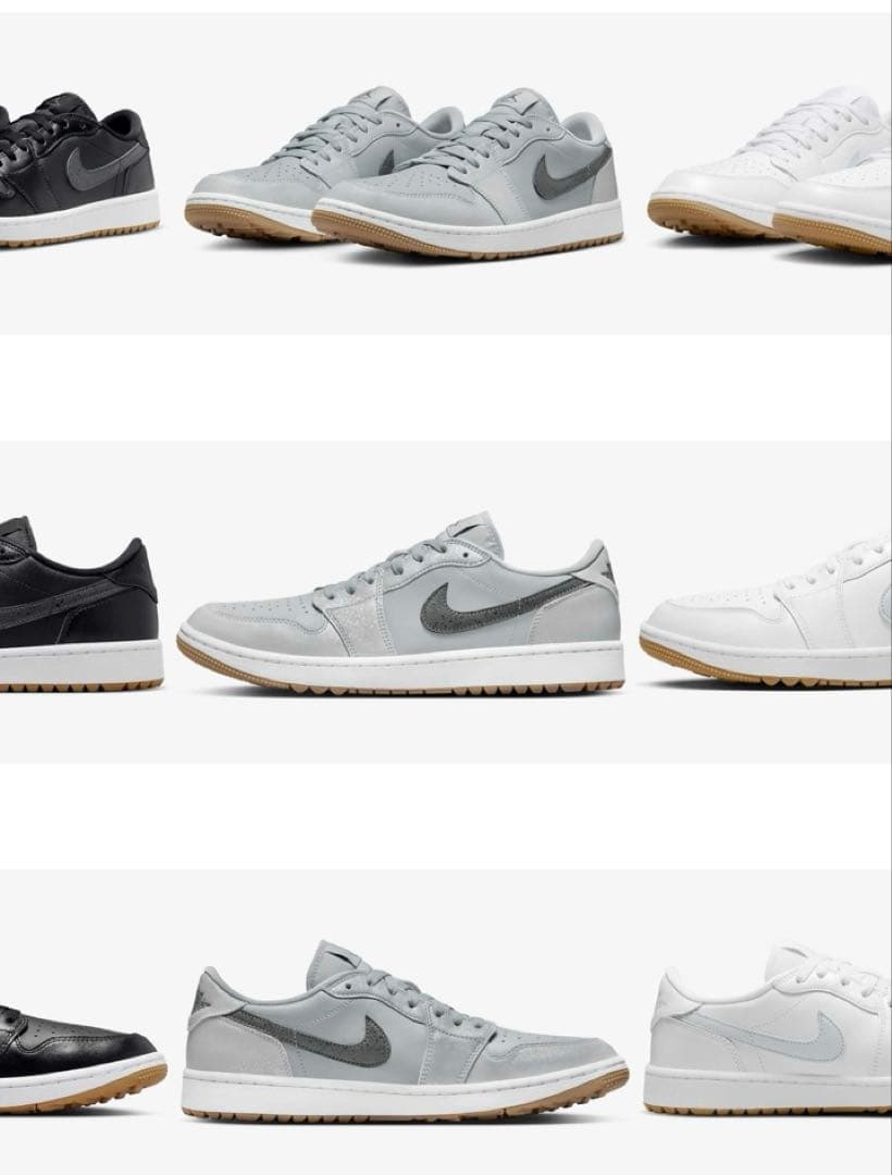 新品　Nike Air Jordan 1 Low Golf グレー　23.5cm