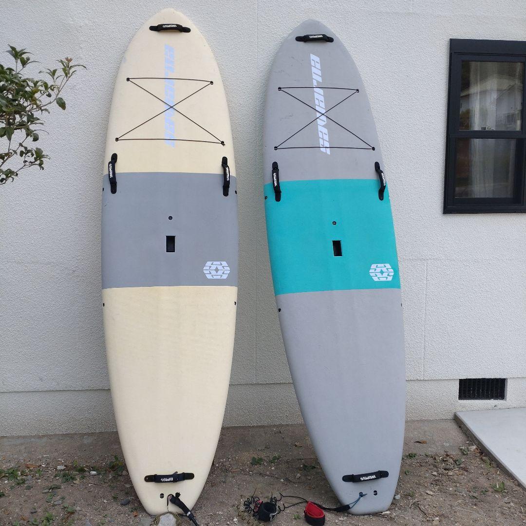 【2個セット SUPボード】SAWARNA 中古品 セーフティコード、フィン付