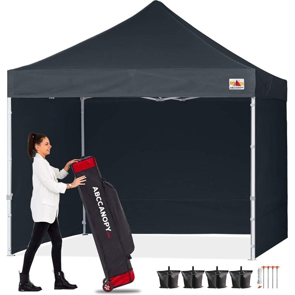 ABCCANOPY タープテント 3mx3m 2.5mx2.5m 横幕ブラック