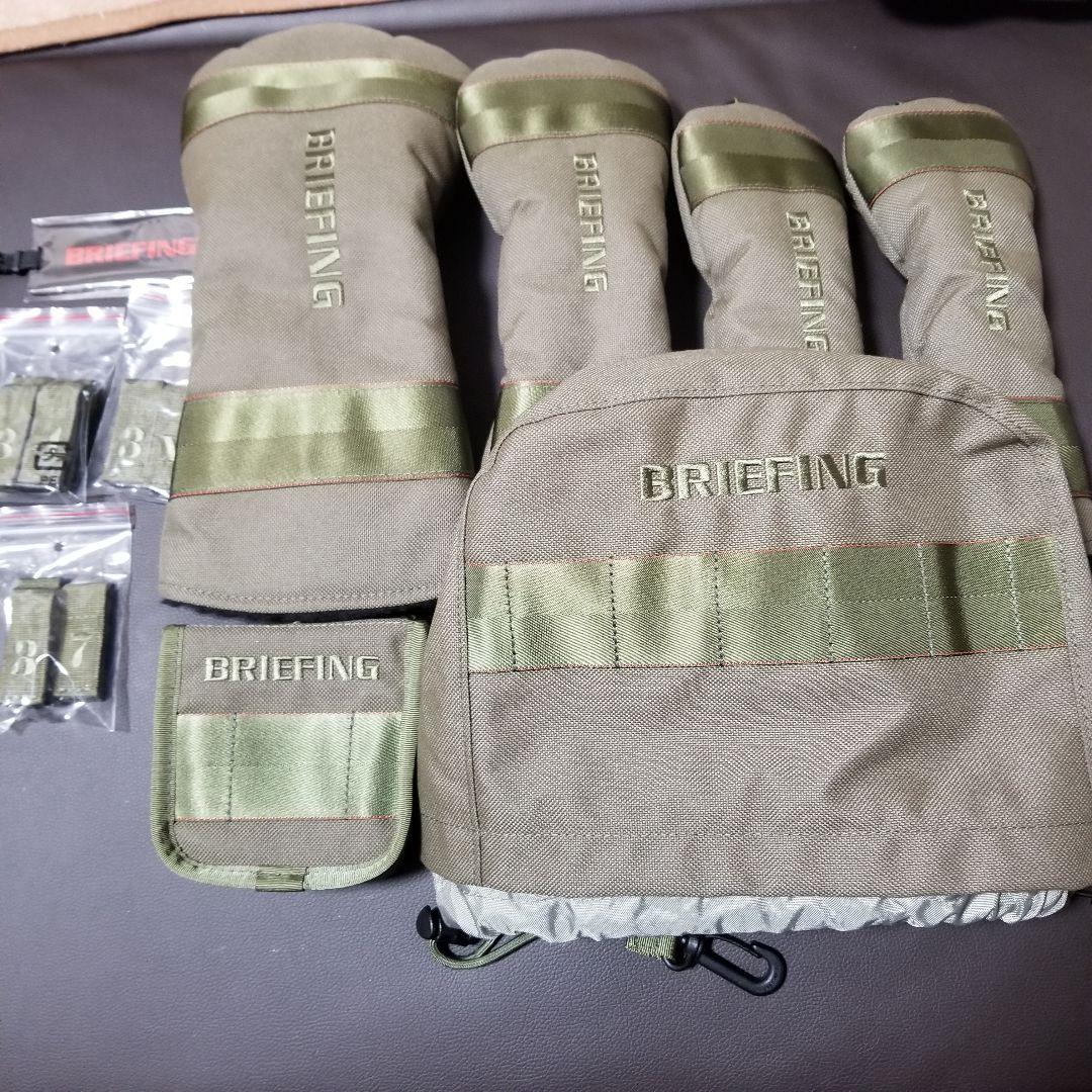 BRIEFING 最新型キャディバッグ レンジャー グリーン ヘッドカバー付