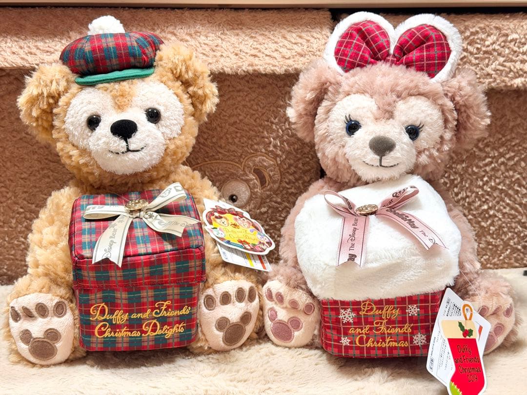 ダッフィー シェリーメイ クリスマス ボックス付き ぬいぐるみセット