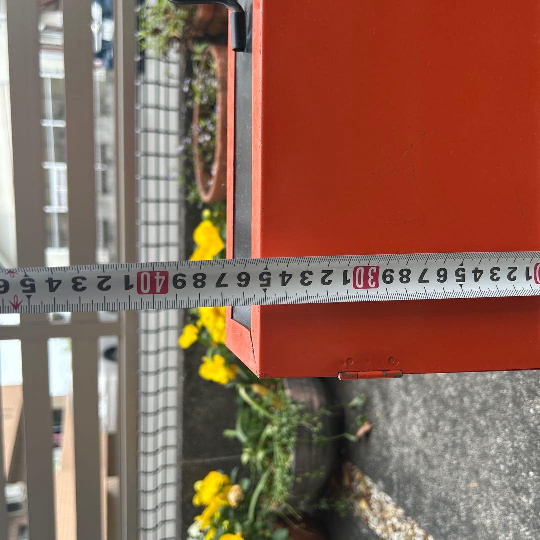 【値下げ】赤いスチール2段式グリル　BBQ バーベキュー