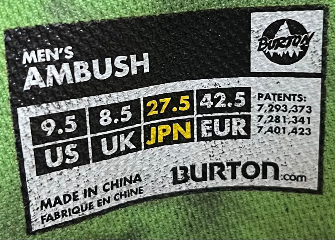 【即日発送】BURTON スノボブーツAMBUSH アンブッシュ27.5cm