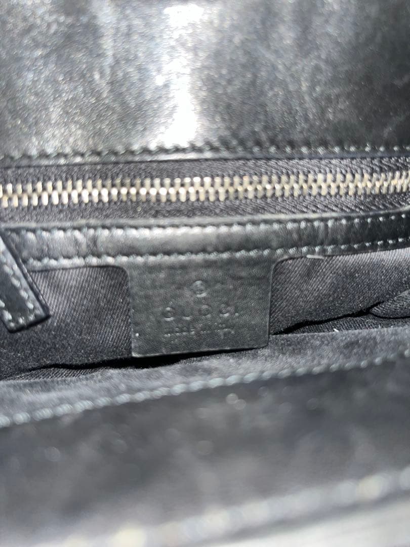 ブラック GGパターン ショルダーバッグ