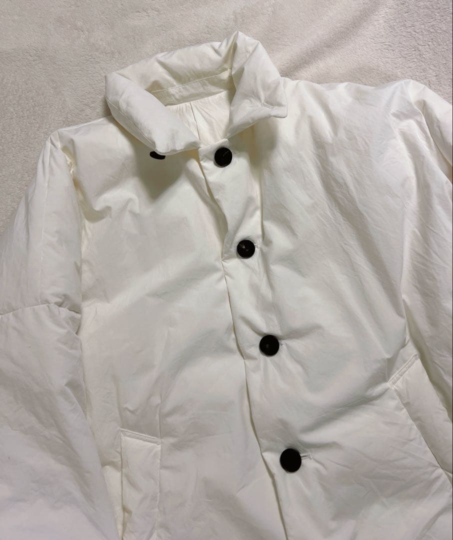 yoko sakamoto ヨーコサカモト 24AW ダウン ロングコートL 白