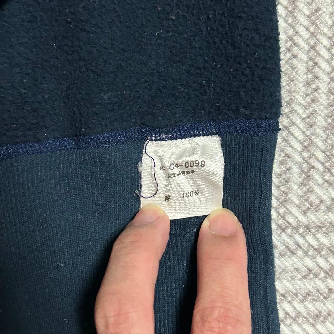 【希少】90sChampion ネイビー スウェット 日本製 両V