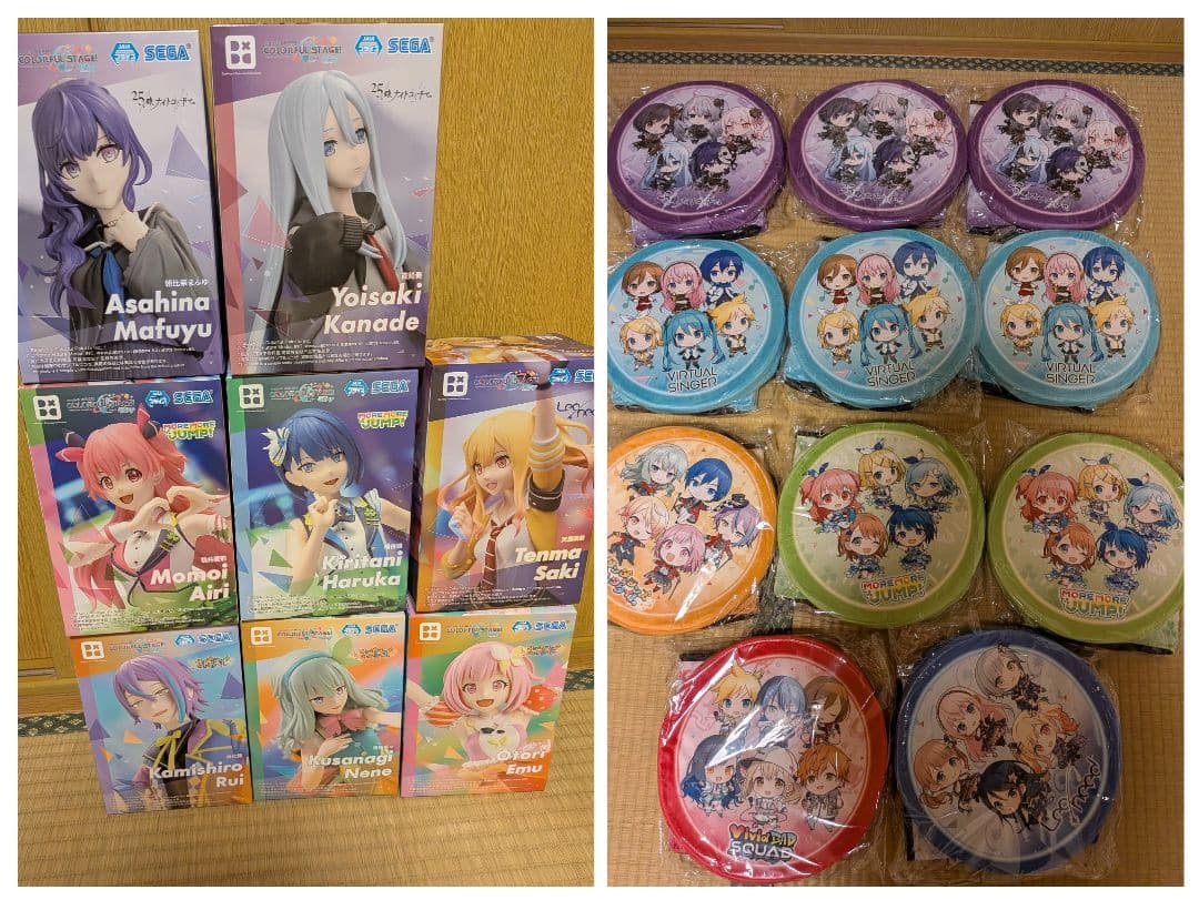 プロセカ　折り畳みボックスチェア―　フィギュア　　ニーゴ　ビビバス　ワンダショ他