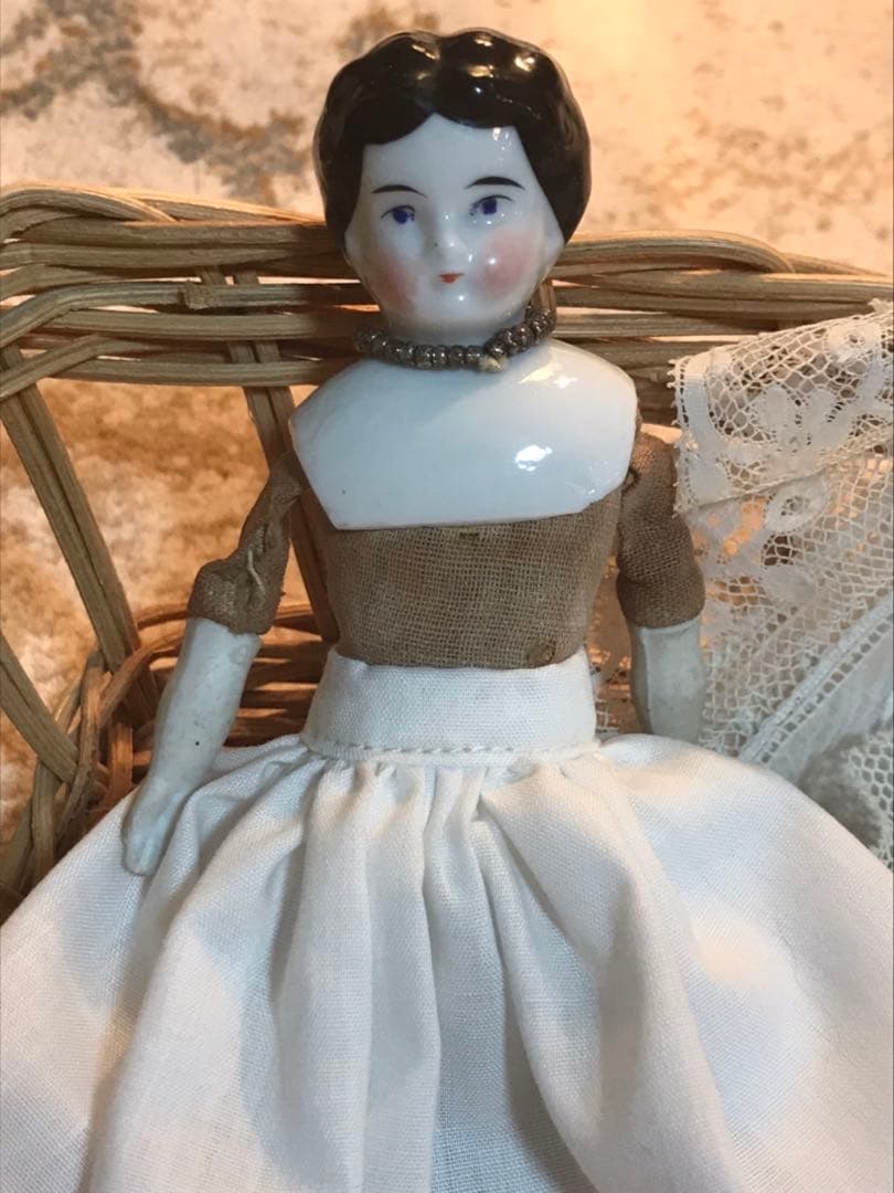 【あんちゃま】アンティーク　美しい佇まいをしたチャイナヘッドドールさん