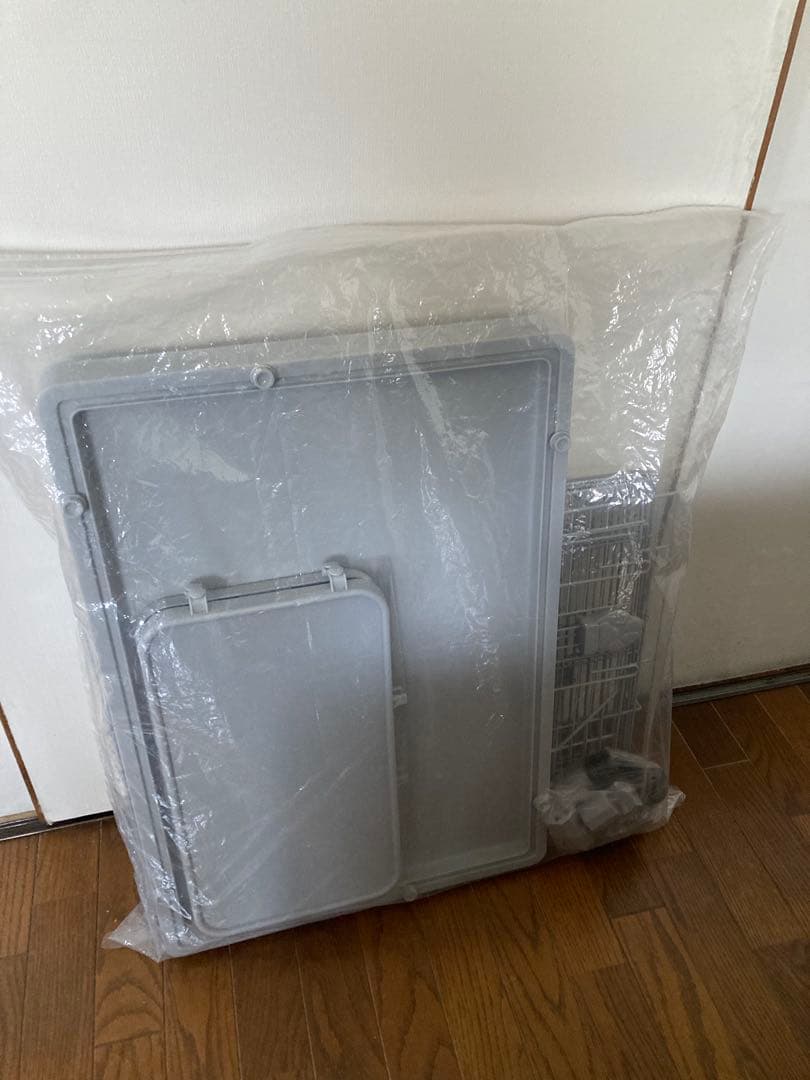 美品キャットケージ2段　キャスター付き