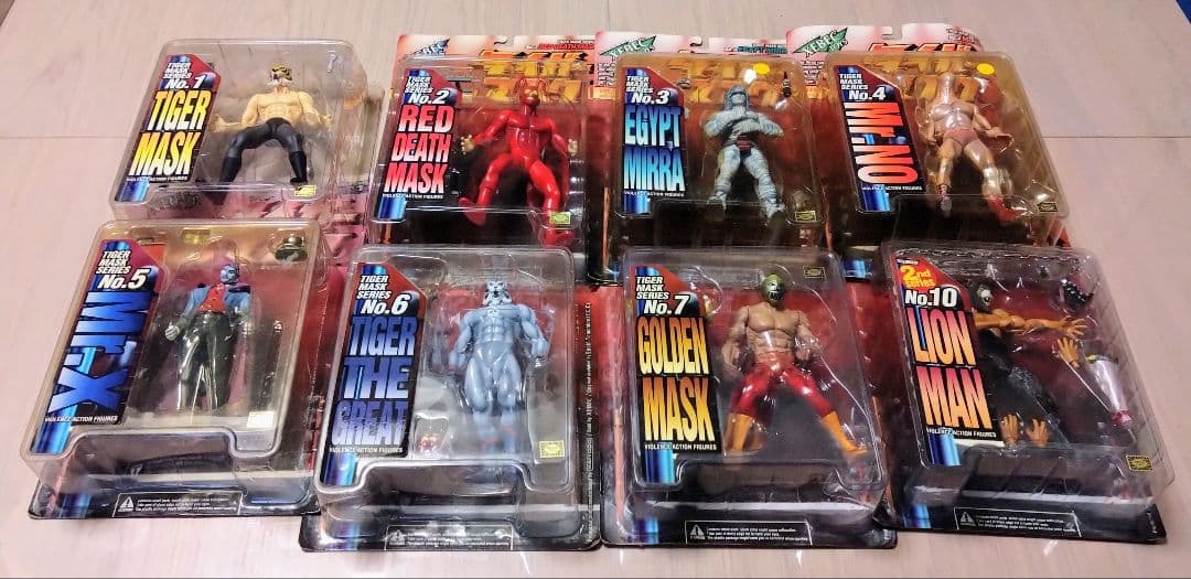 海洋堂　タイガーマスク　バイオレンスアクションフィギュア 8体