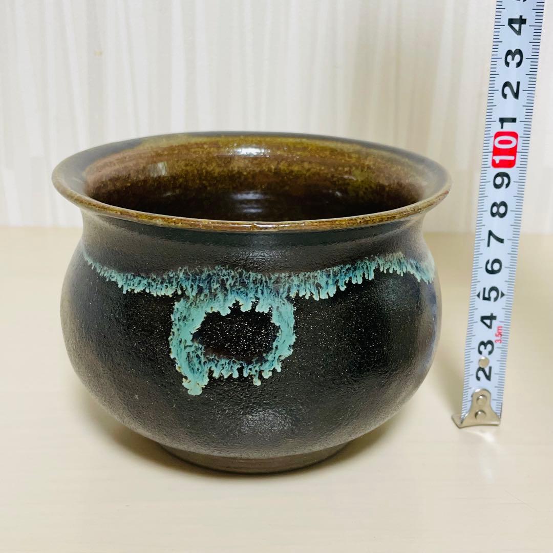 未使用 黒薩摩 龍門司焼 薩摩焼 皆具 立田光 在銘 共箱 茶道具 茶器