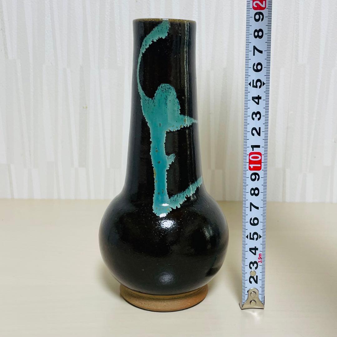 未使用 黒薩摩 龍門司焼 薩摩焼 皆具 立田光 在銘 共箱 茶道具 茶器