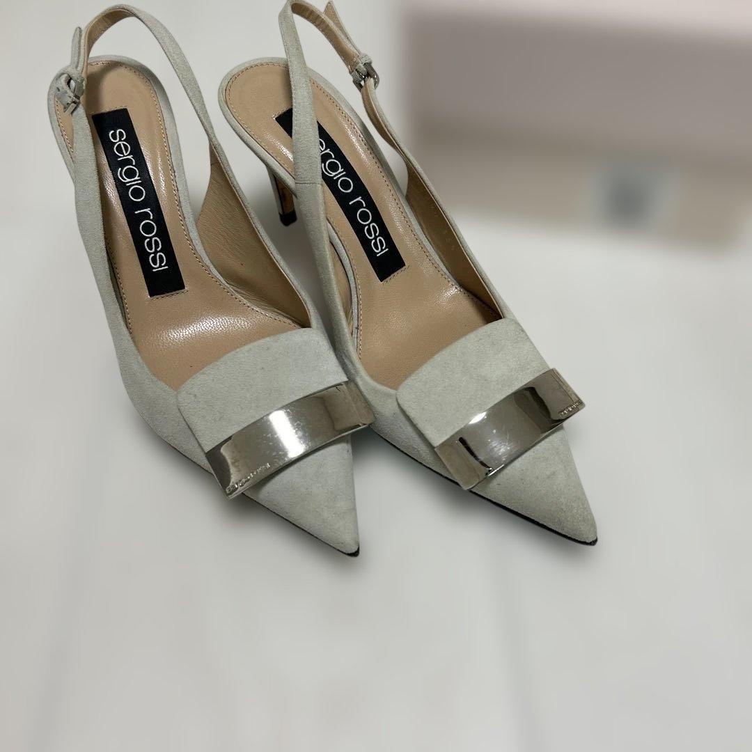 【美品】定価10.4万Sergio rossi セルジオロッシミュール　35.5