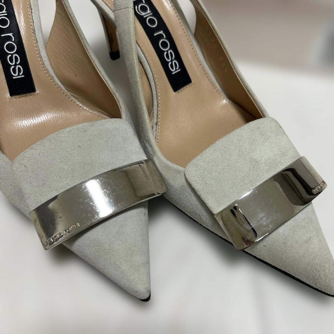 【美品】定価10.4万Sergio rossi セルジオロッシミュール　35.5