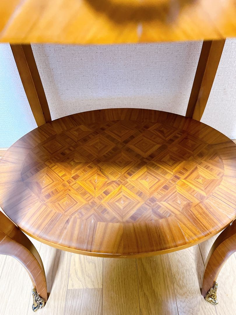 最高級 スペイン家具 マリネール コンソールチェスト 寄木細工 マホガニー材